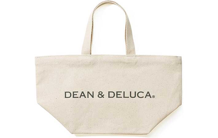 『DEAN & DELUCA』コットン製オリジナルトートバッグ・Sサイズ・ナチュラル