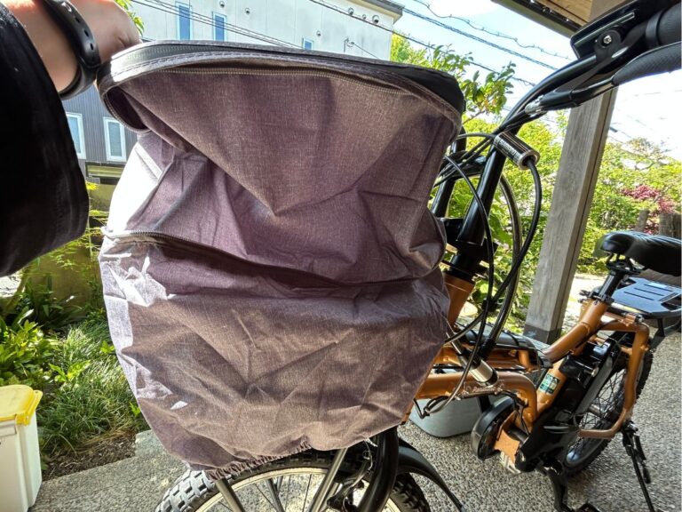 ファスナーが止水仕様！」AETONYX自転車カゴカバーの防水性に「雨の日