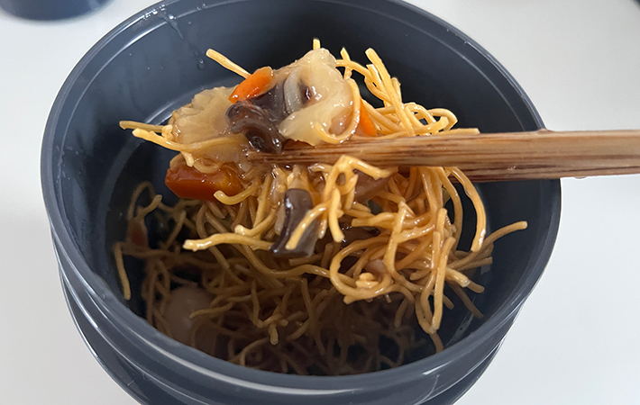 サーモス『ヌードルコンテナー そと麺』あんかけ皿うどん
