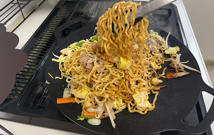 JHQ『マルチグリドル』焼きそば