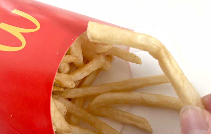 しんなりしたマックのポテト