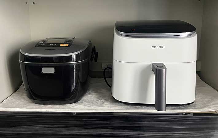 COSORIと炊飯器　大きさ比較