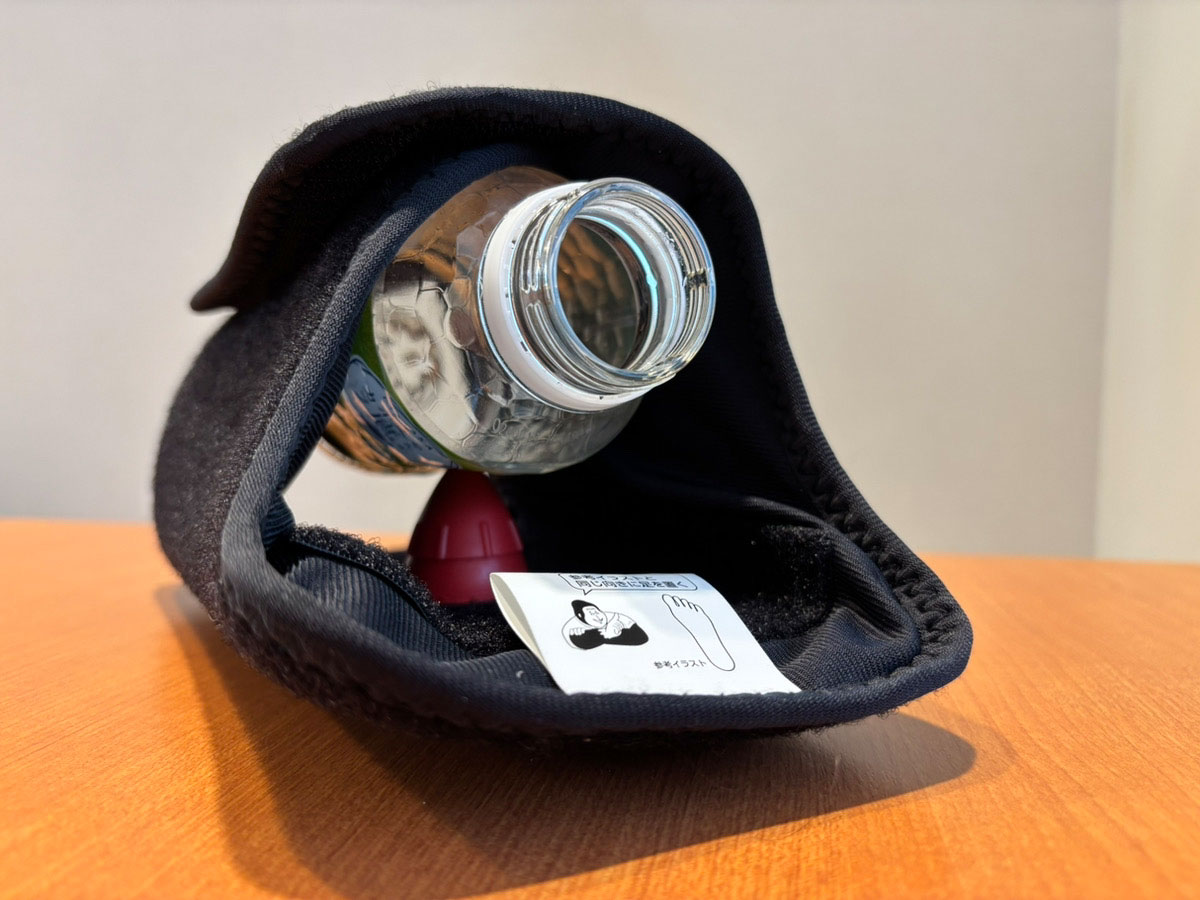 ミニペットボトルに巻き付けた『スーパーゴリラのひとつき』 威力が