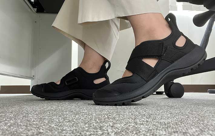 無印良品『スニーカーサンダル』オフィス履き