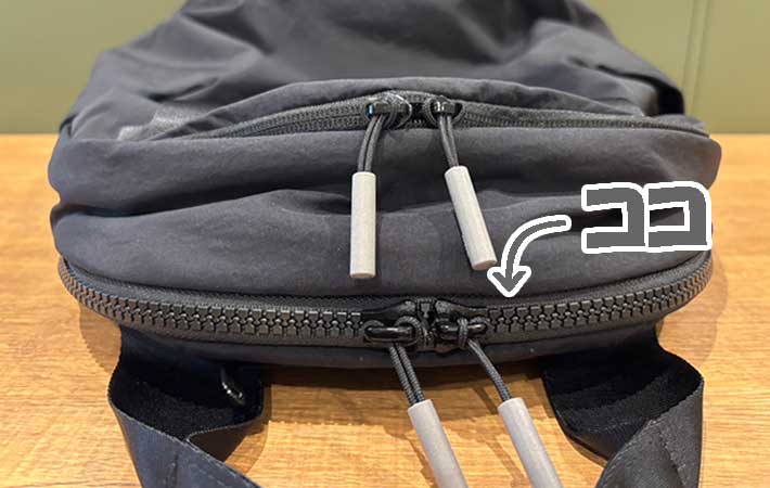 ノースフェイス『ネバーストップデイパック』太めのファスナー