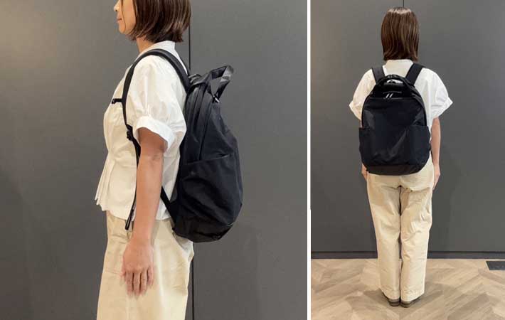 ノースフェイス『ネバーストップデイパック』を背負う筆者