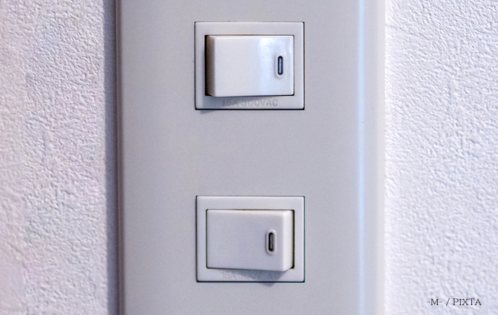 壁スイッチの画像