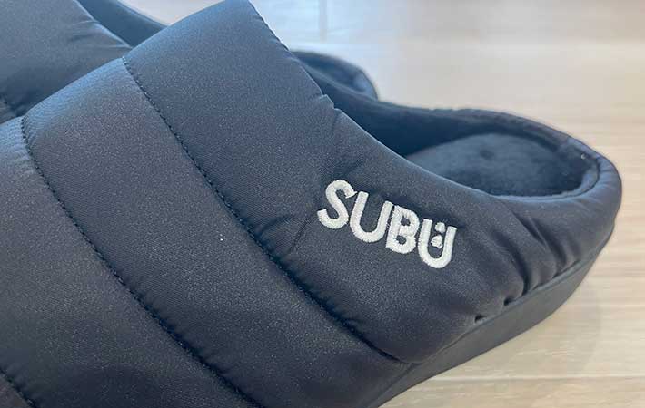 『SUBU』秋冬用サンダル生地感
