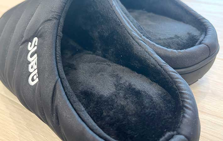 『SUBU』秋冬用サンダル　内側の起毛素材