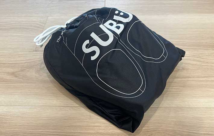 『SUBU』秋冬用サンダル　収納袋
