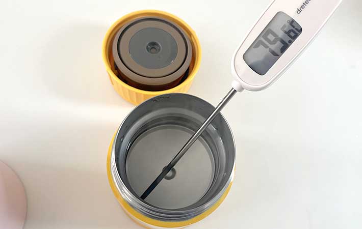 サーモス『真空断熱スープジャー』お湯の温度