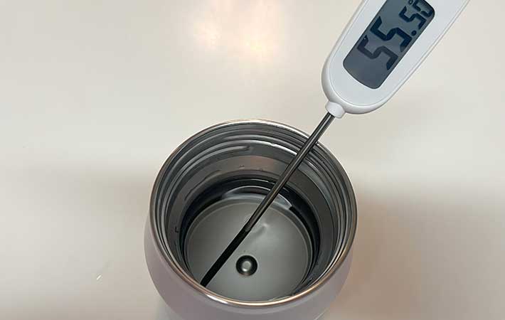 サーモス『真空断熱スープジャー』お湯の温度