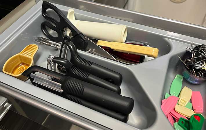 OXOピーラー4種　引き出しの場所を取る