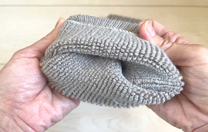 『リラックスリブであったかレッグウォーマー』パイル地