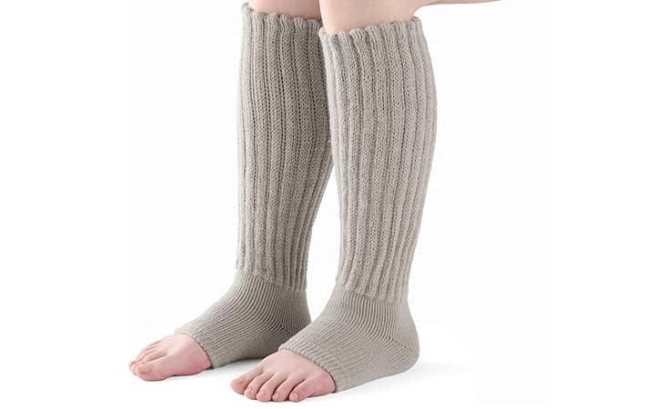 『リラックスリブであったかレッグウォーマー』