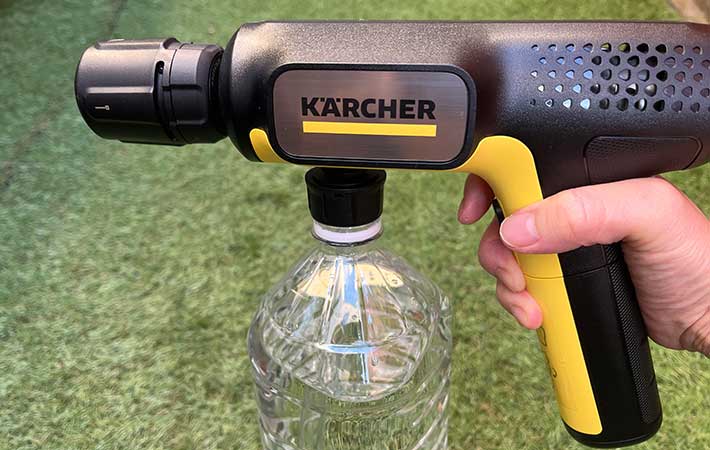 ケルヒャー『ハンディエア』にペットボトル装着