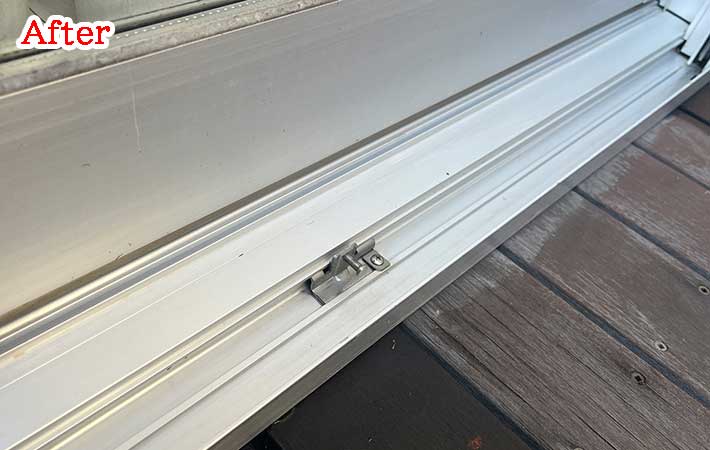 きれいになったサッシ