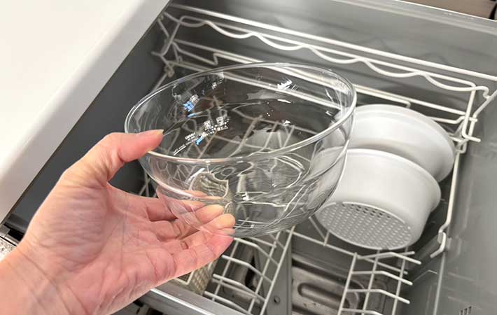 ハリオ『ガラスのレンジ蒸し器』食洗機にIN