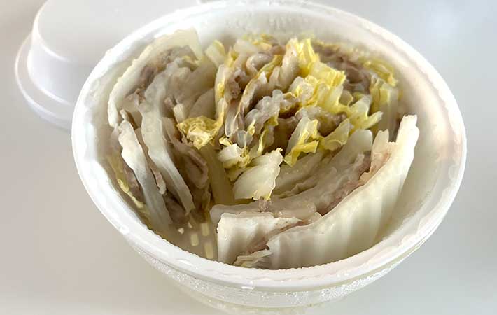 ハリオ『ガラスのレンジ蒸し器』で作った白菜と豚バラの重ね蒸し