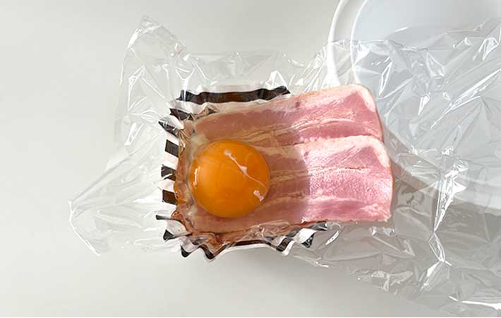 ベーコンエッグの作り方