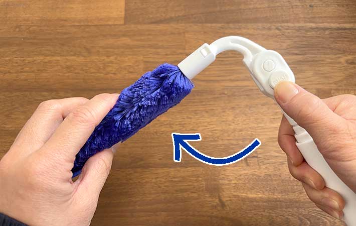 『高密度ブラシ トレループ』ハンディ伸縮タイプの角度調整