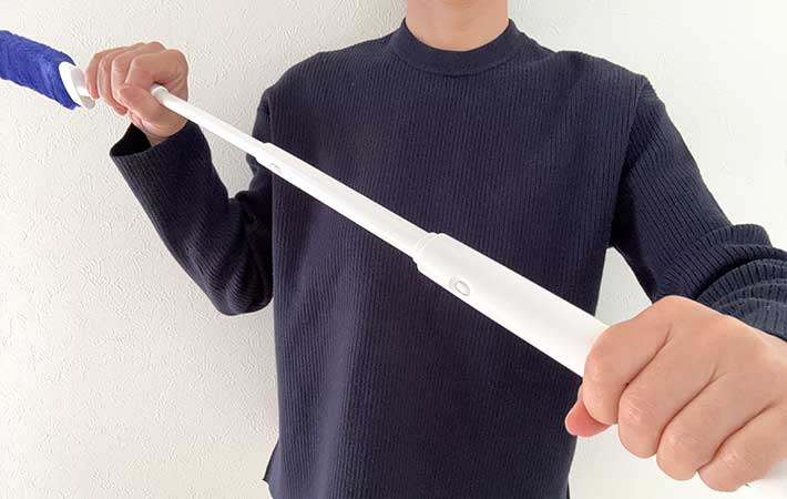 『高密度ブラシ トレループ』ハンディ伸縮タイプの長さ調整