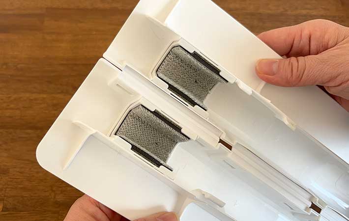 『高密度ブラシ トレループ』ハンディ伸縮タイプのケースのクリーニングスポンジ