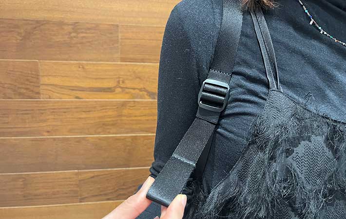 『ネバーストップミニバックパック』調節可能