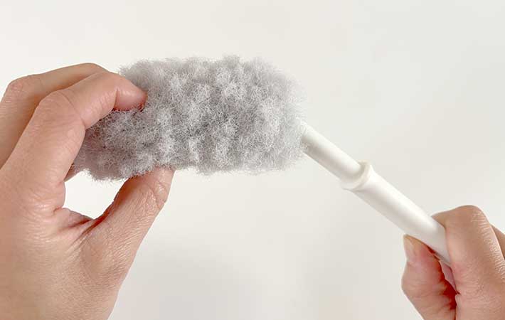 サンコー『びっくり洗濯機のホコリ取りま～す』ブラシが曲げられる