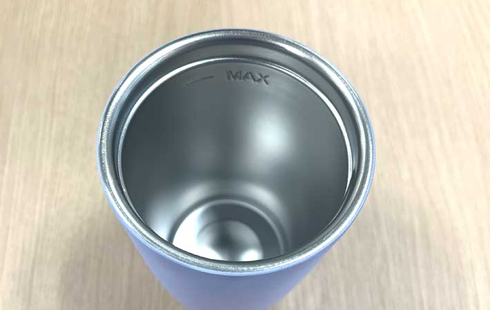 『Bottle Bottle』ワンタッチ開閉タンブラー内部