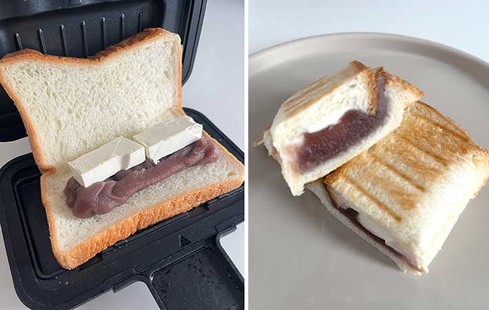 『レンジグリル ホットサンドメーカー』あんこ