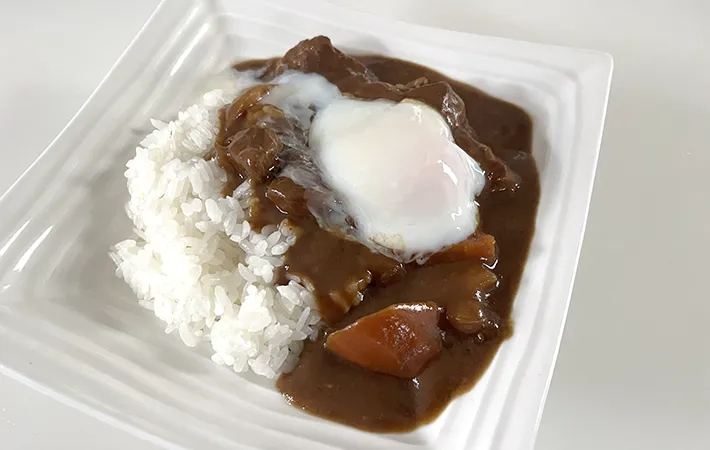 カレーライス＆温泉たまご