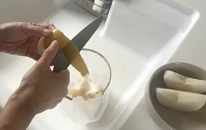 下村企販『キッチンポリ袋用生ごみスタンドS』生ごみを入れやすい